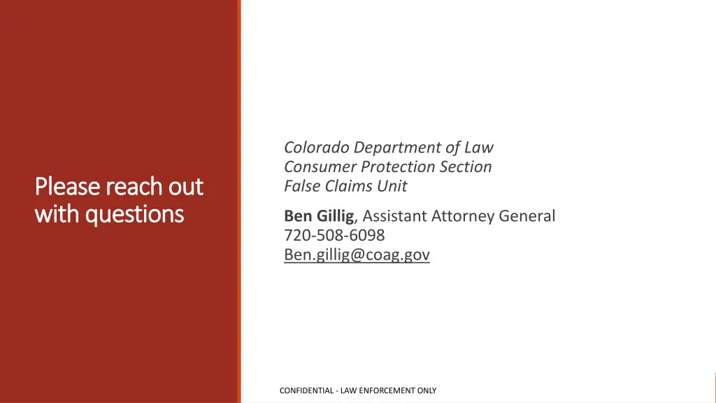 colorado department of law consumer protection