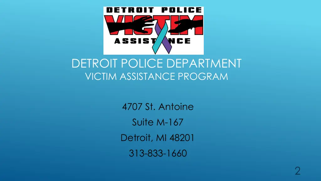 detroit police department victim assistance