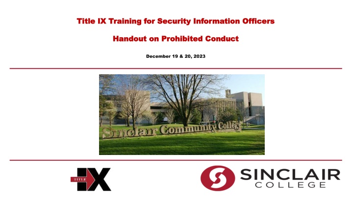 title ix training for security information