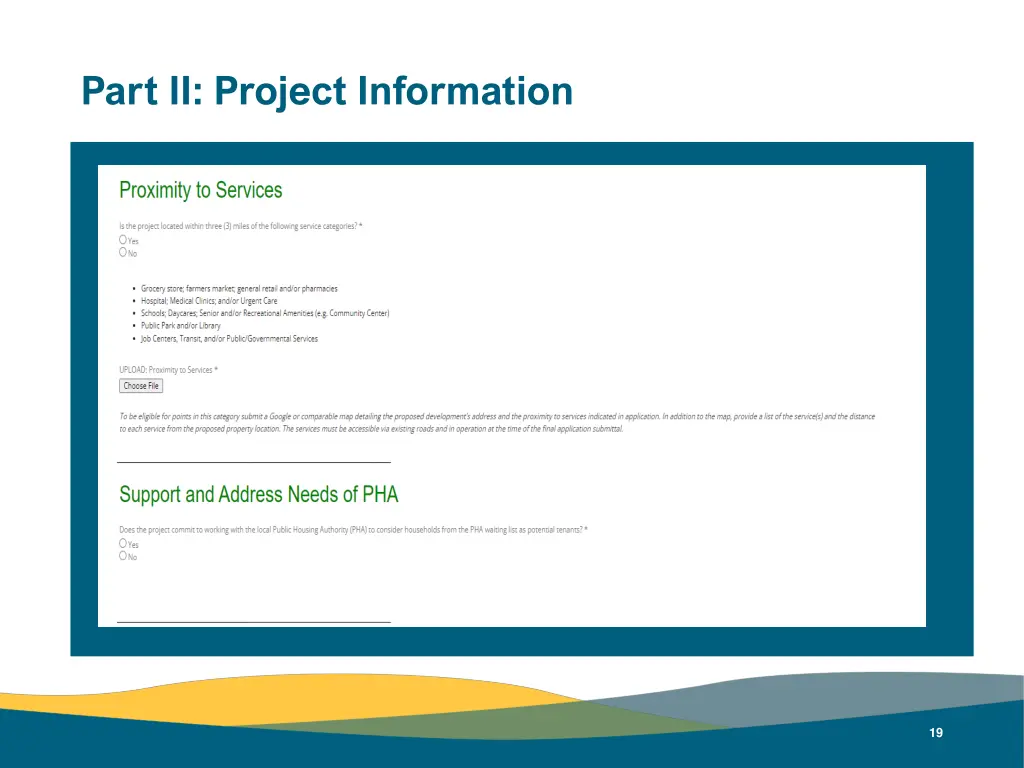 part ii project information