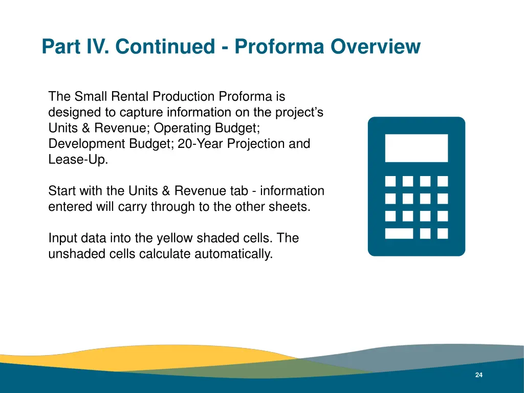 part iv continued proforma overview