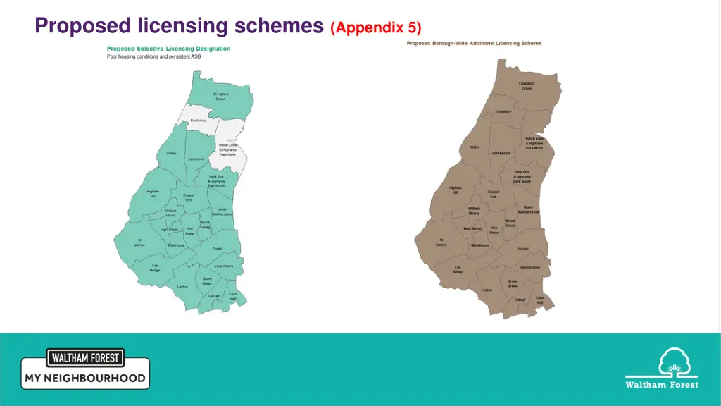 proposed licensing schemes appendix 5