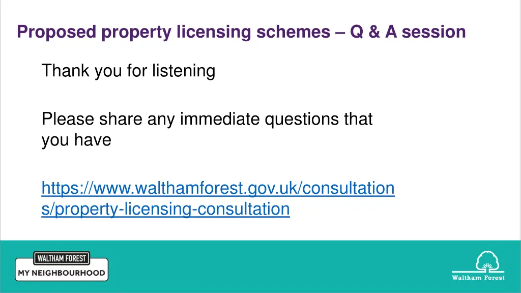 proposed property licensing schemes q a session