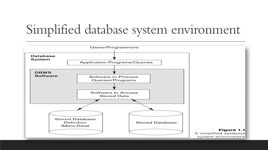 simplified database system environment