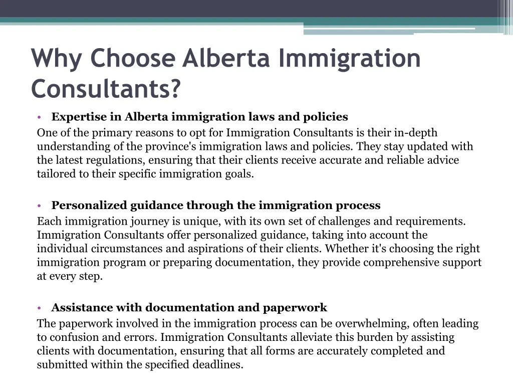 why choose alberta immigration consultants
