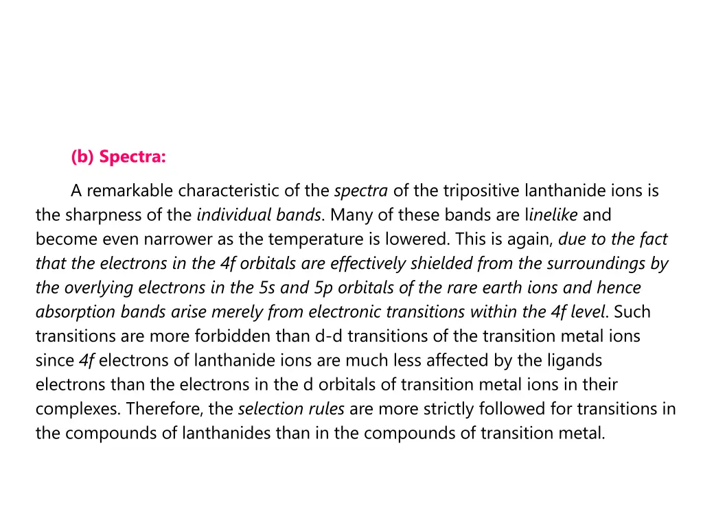 b spectra