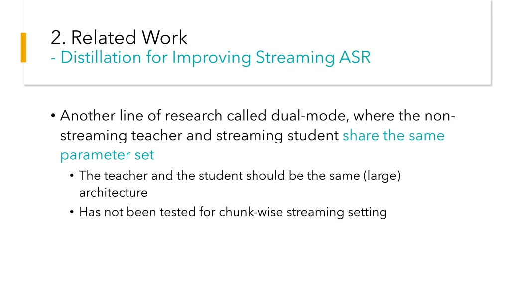 2 related work distillation for improving 1