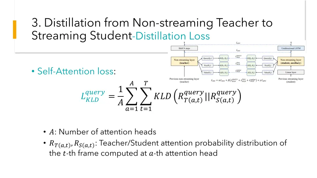 3 distillation from non streaming teacher 5