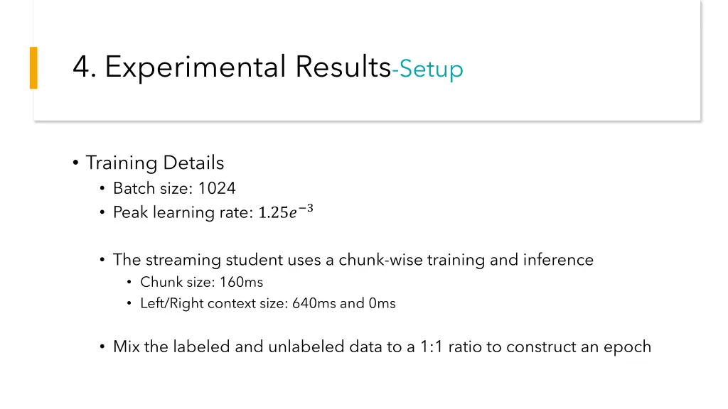 4 experimental results setup 3