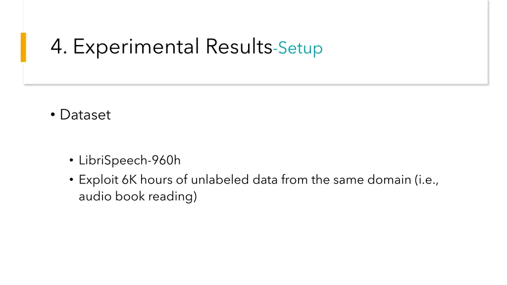 4 experimental results setup