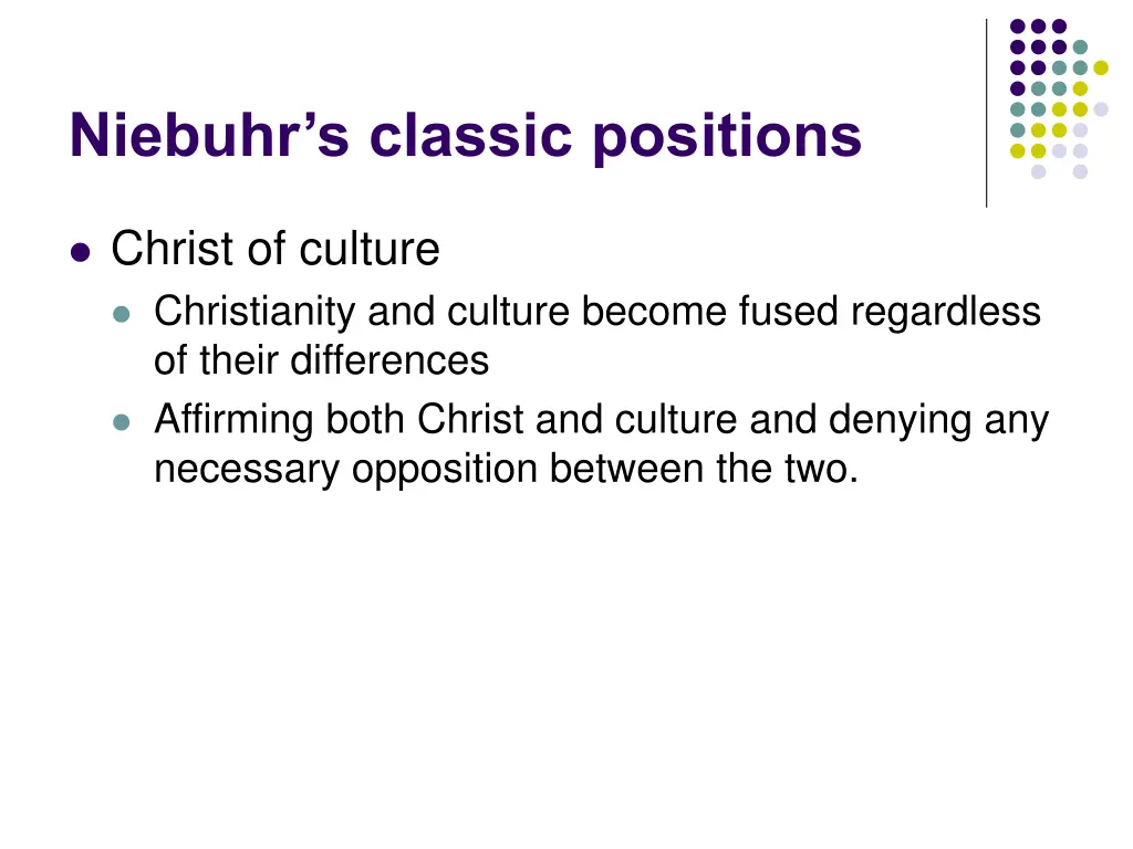 niebuhr s classic positions 1