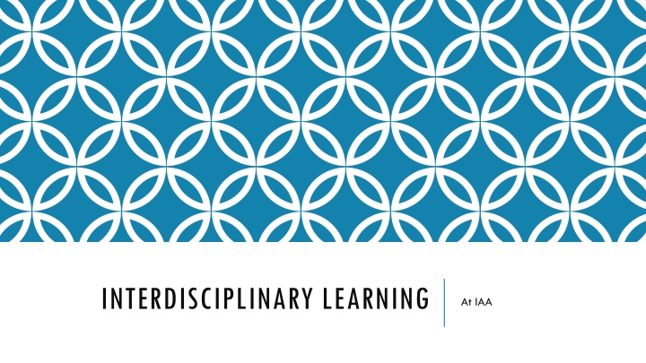 interdisciplinary learning