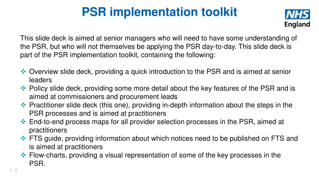 psr implementation toolkit