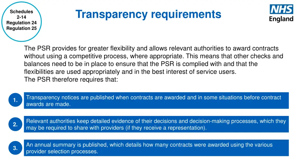 transparency requirements