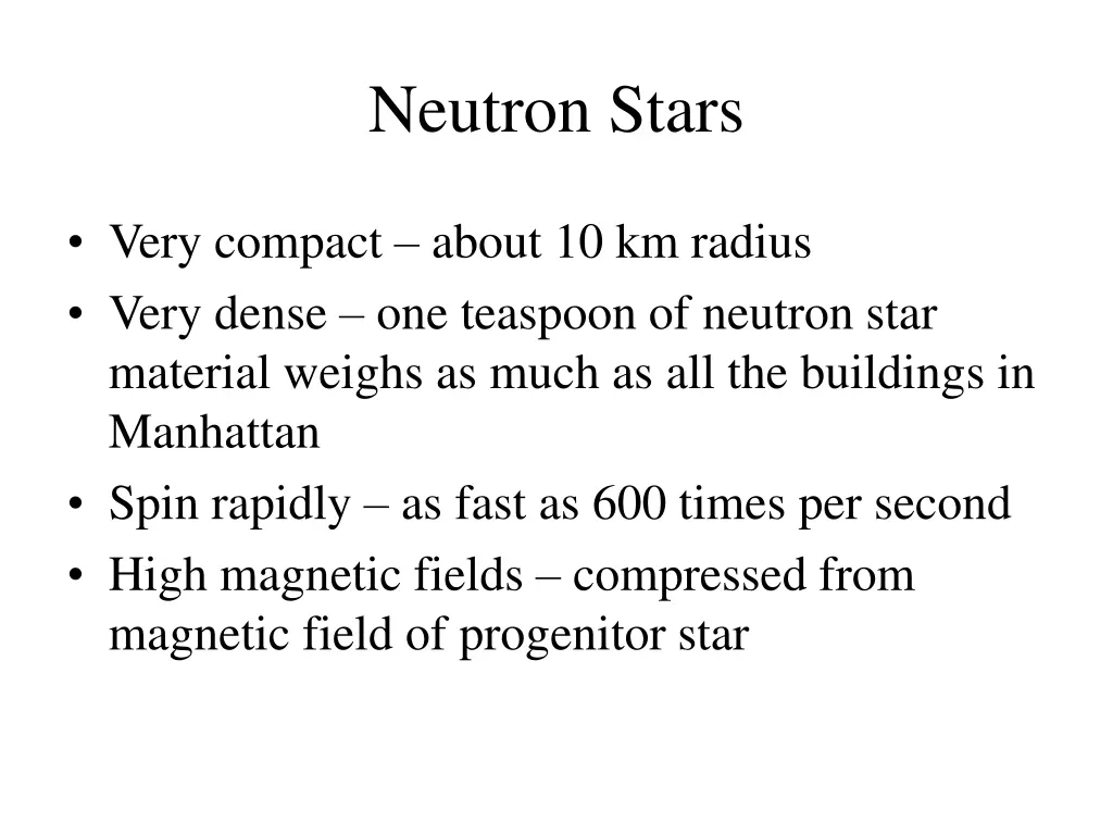neutron stars 2