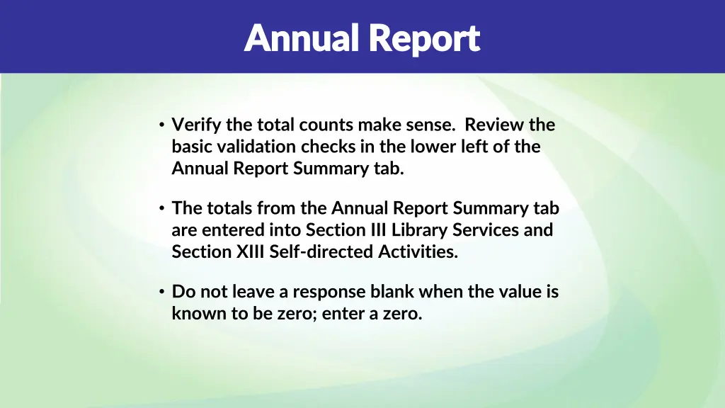 annual report annual report