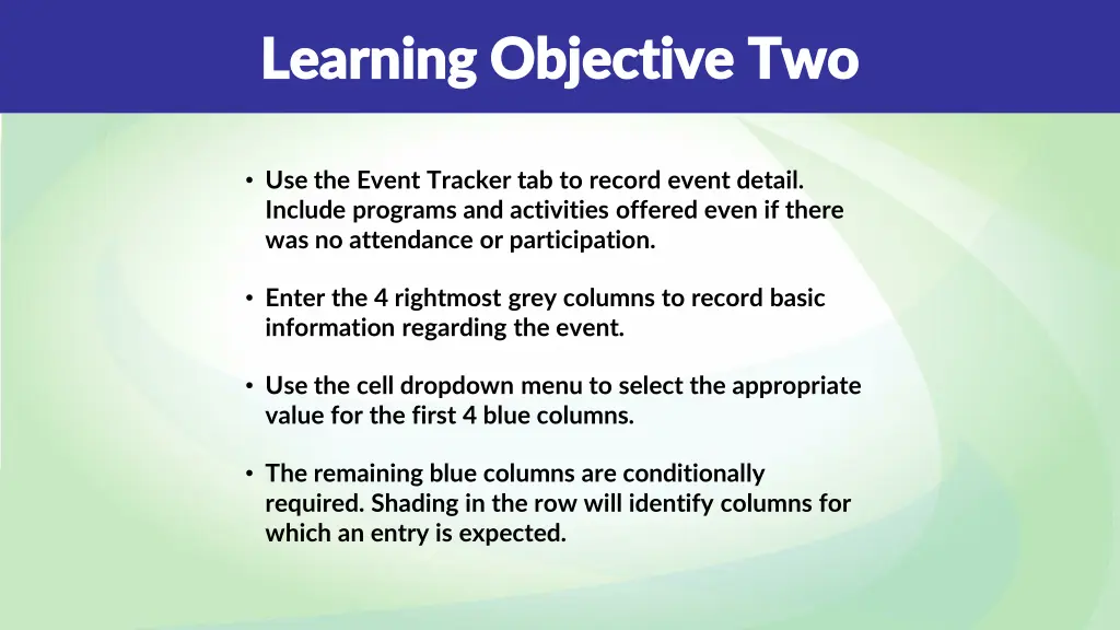 learning objective two learning objective two