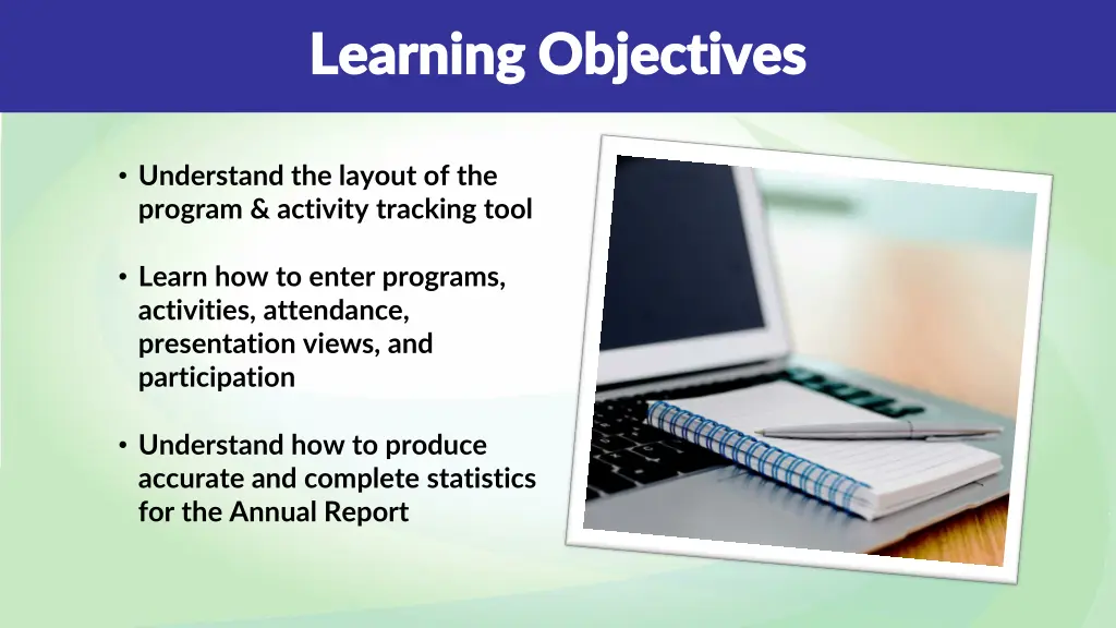 learning objectives learning objectives