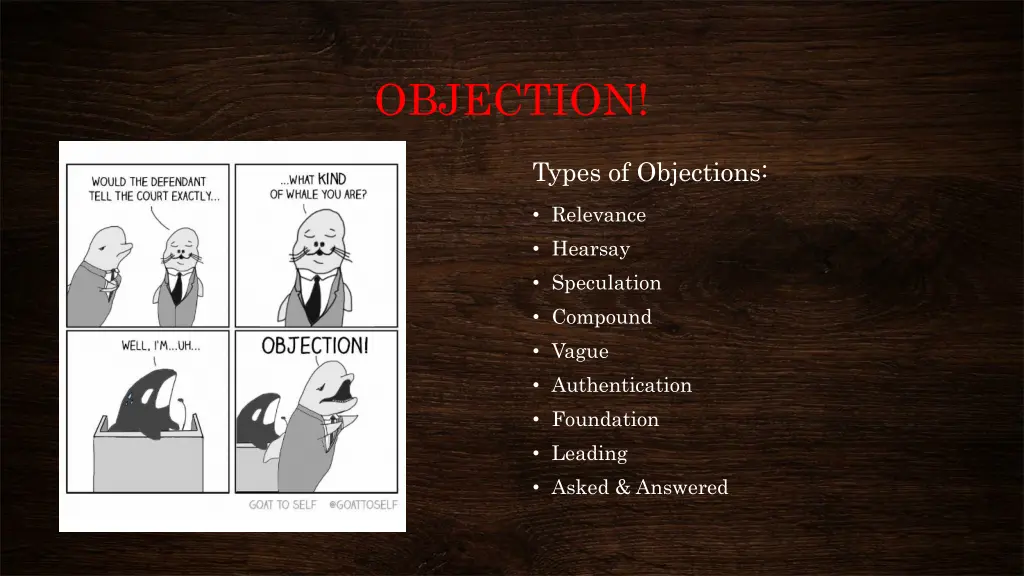 objection