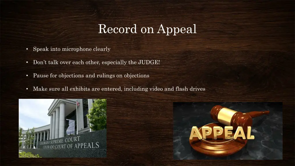 record on appeal