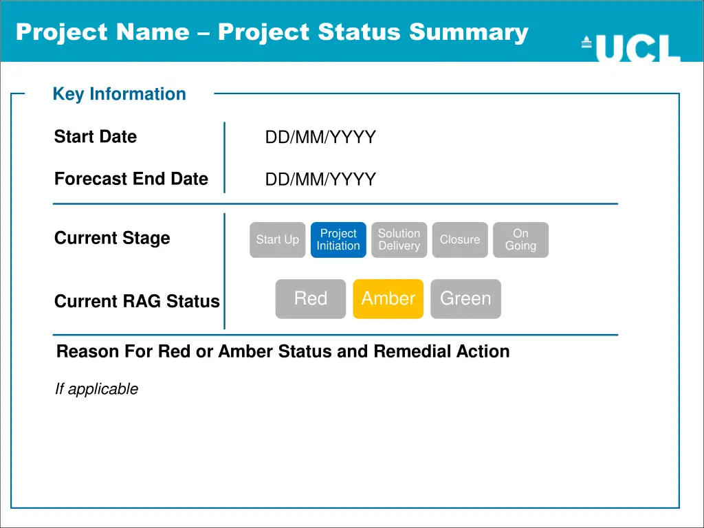 project name project status summary 1