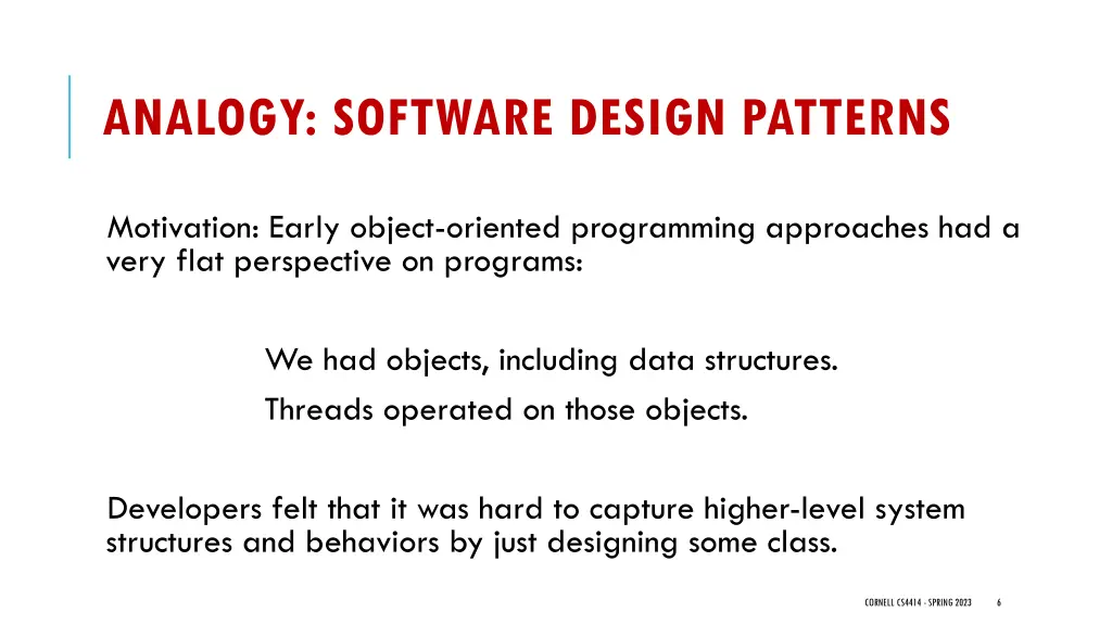 analogy software design patterns