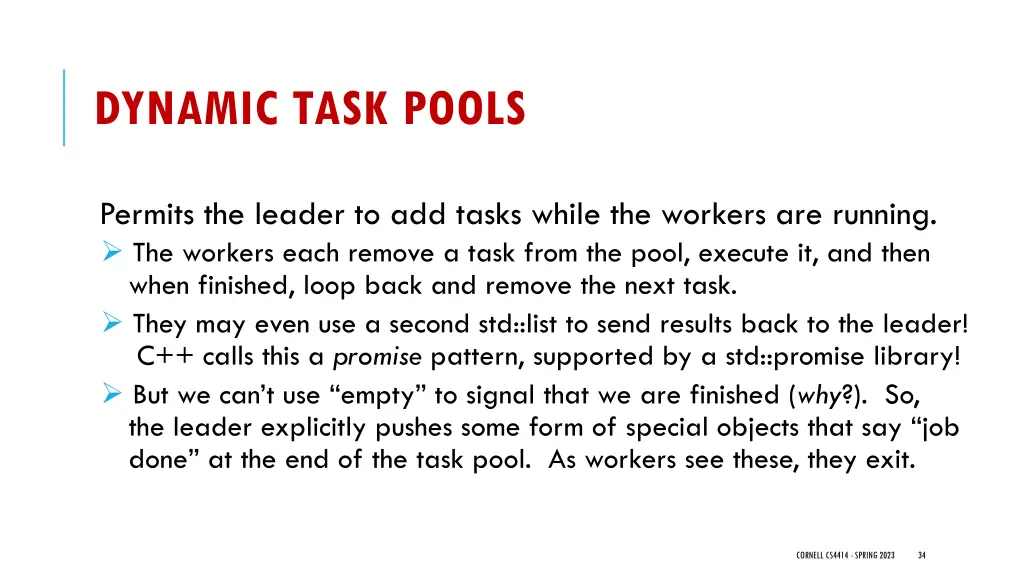 dynamic task pools