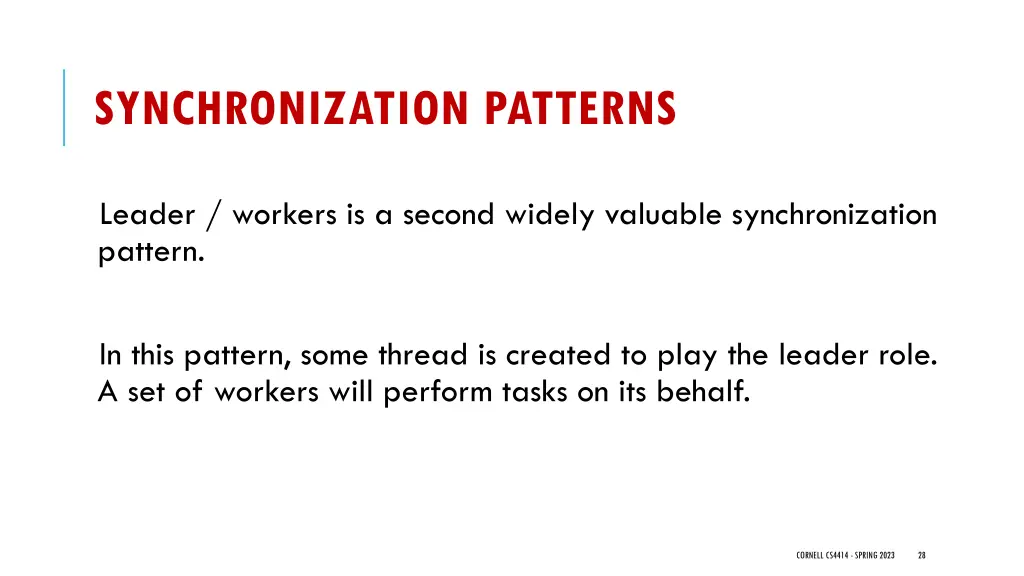 synchronization patterns 1