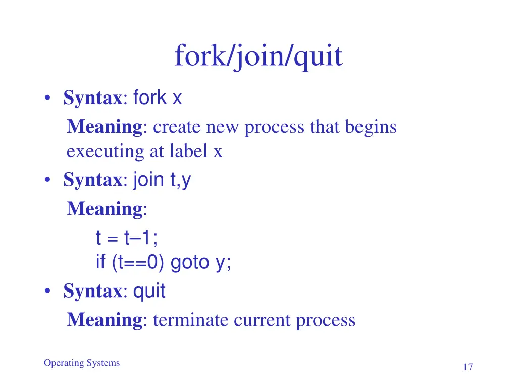 fork join quit 1