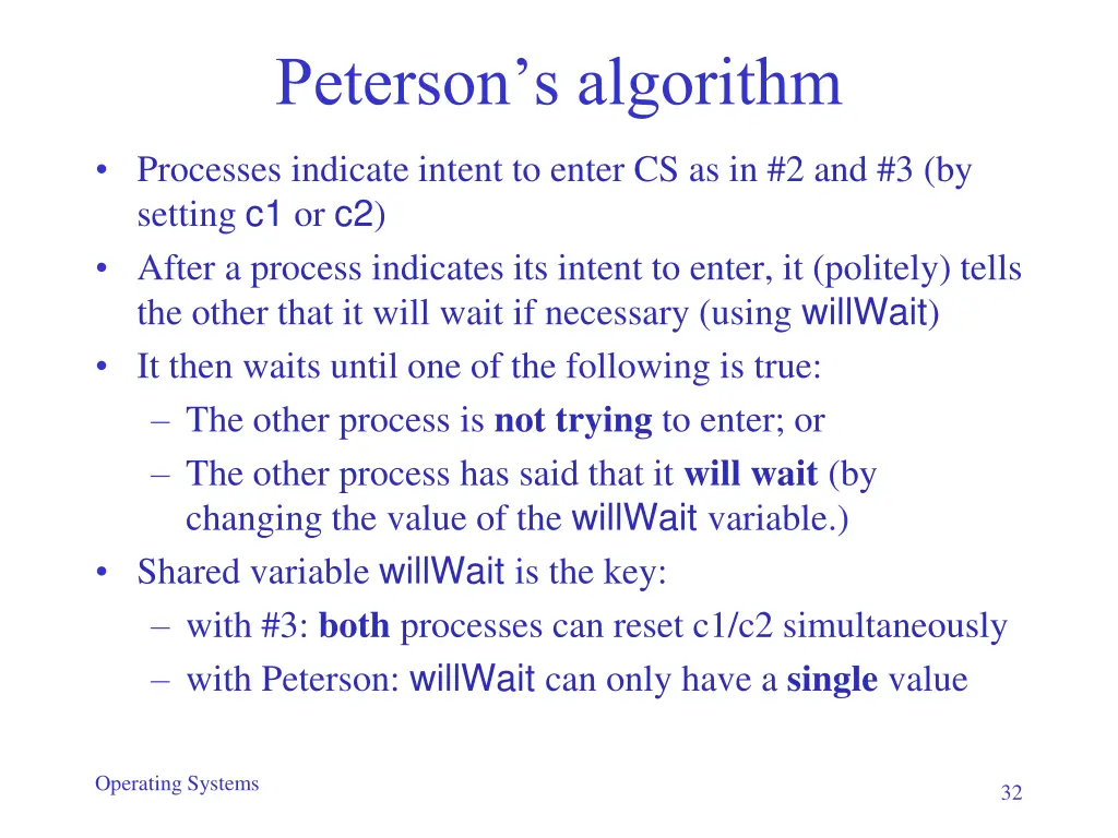 peterson s algorithm