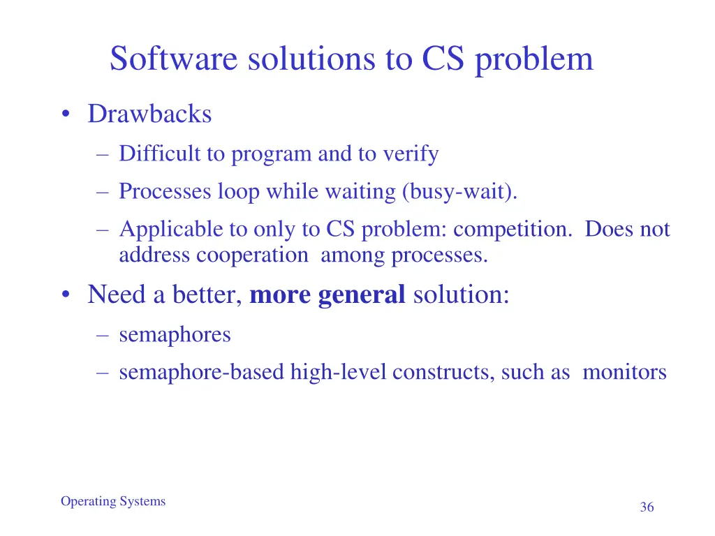 software solutions to cs problem