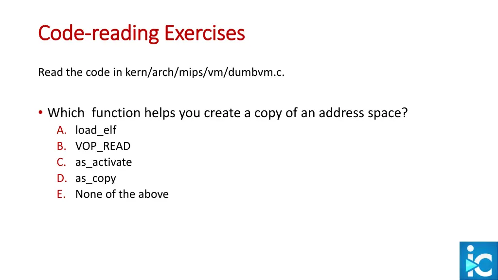 code code reading exercises reading exercises 1