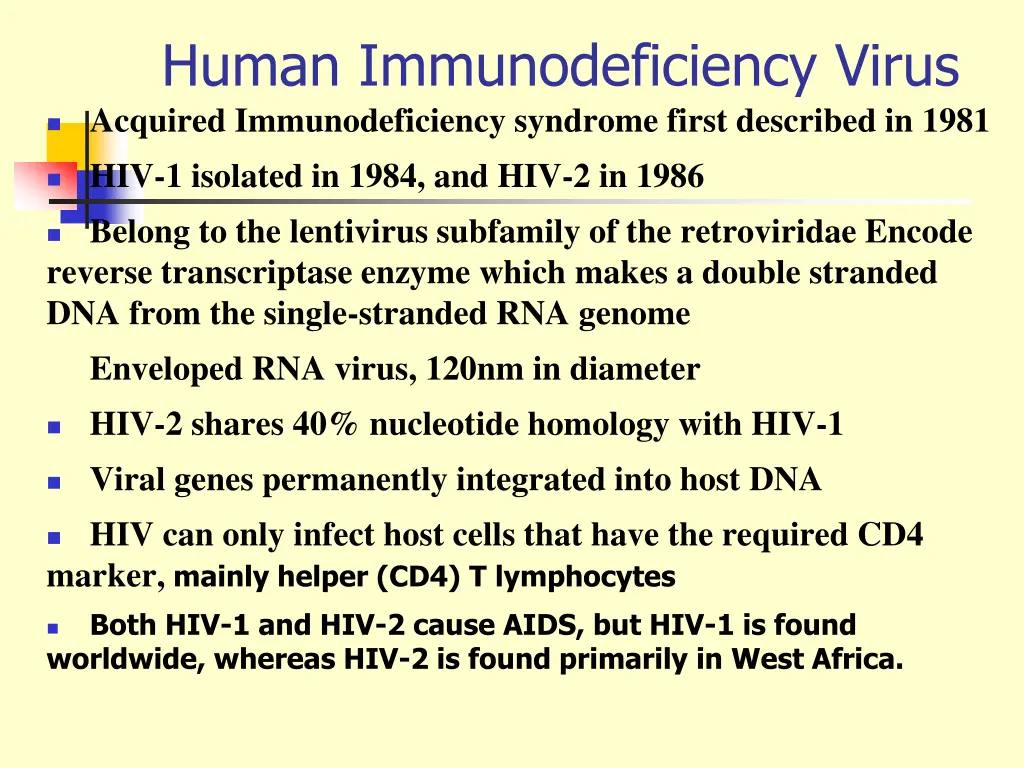 human immunodeficiency virus acquired