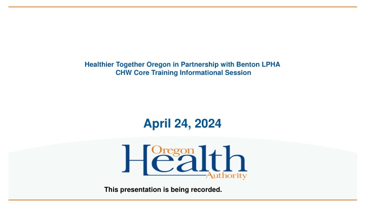 healthier together oregon in partnership with