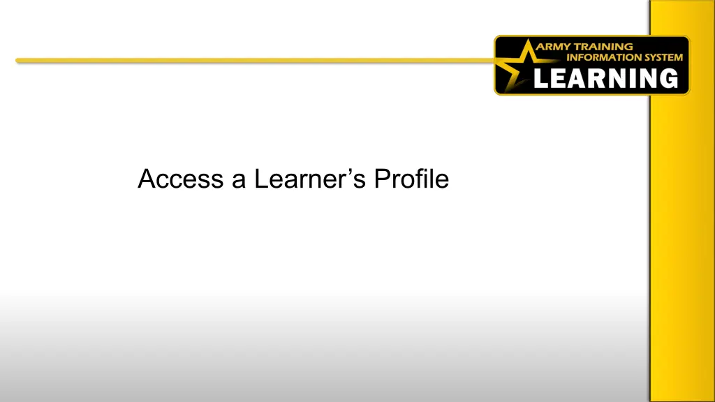 access a learner s profile