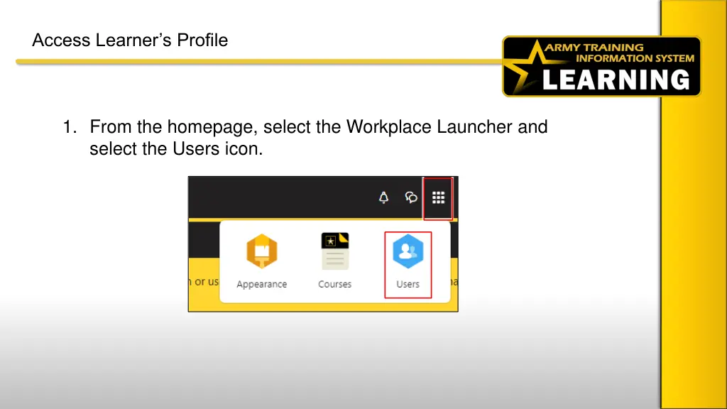 access learner s profile