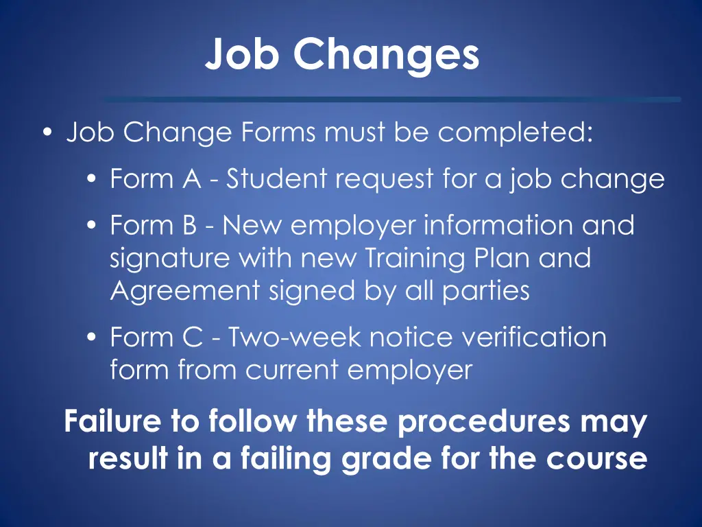 job changes