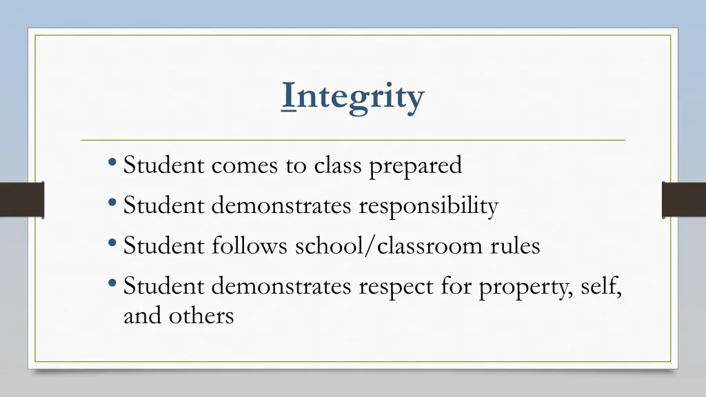 integrity