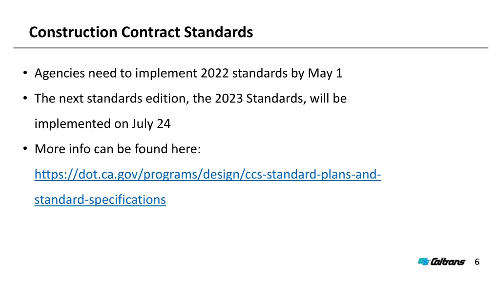 construction contract standards