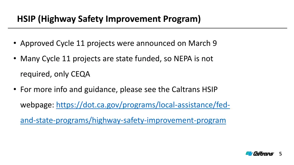 hsip highway safety improvement program