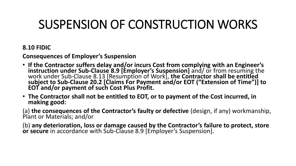 suspension of construction works suspension 1