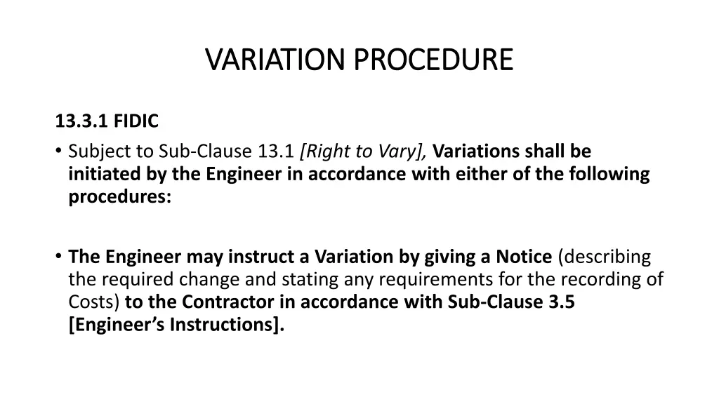 variation procedure variation procedure 1