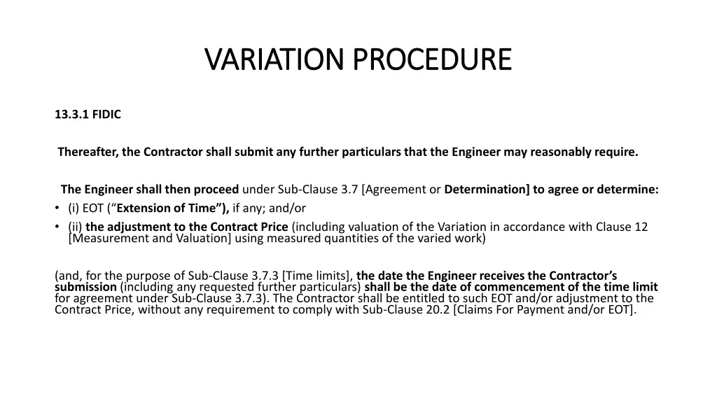 variation procedure variation procedure 3