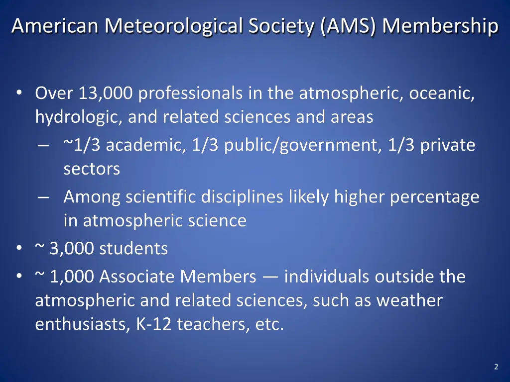american meteorological society ams membership