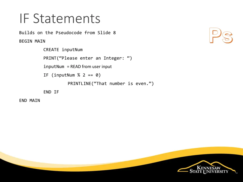 if statements