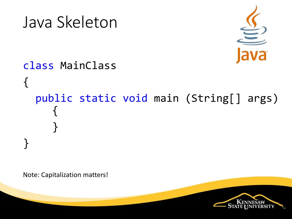 java skeleton