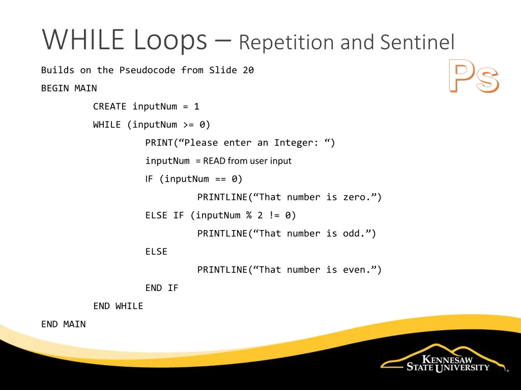 while loops repetition and sentinel