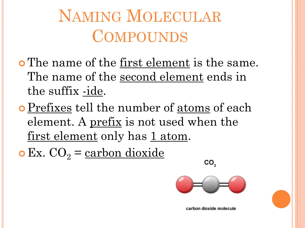 n aming m olecular c ompounds