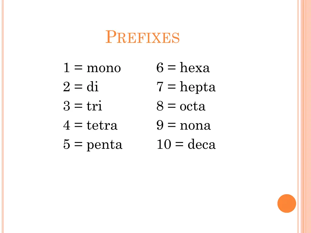 p refixes