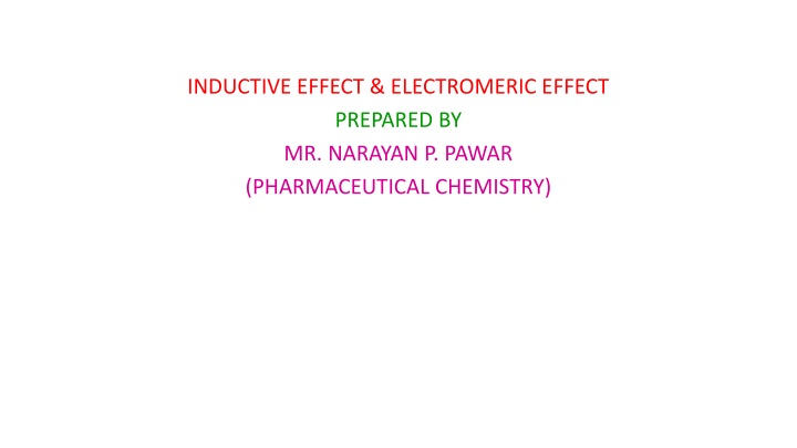 inductive effect electromeric effect prepared